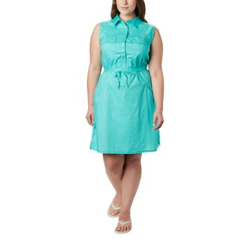 Dámské Šaty Columbia PFG Bonehead Stretch Sleeveless Plus Size Blankyt CMWHIU143